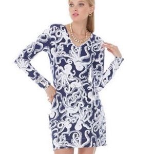 EUC Lilly Pulitzer Daylin Dress Bubbly Octopus